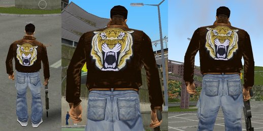 Tiger Leather Jacker for Claude ~ High Quality Oldschool Skin
