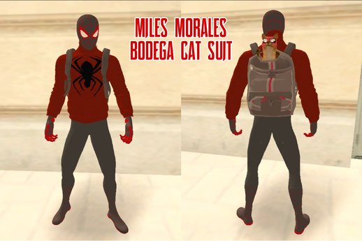 Spider-Man Miles Morales Bodega Cat Suit