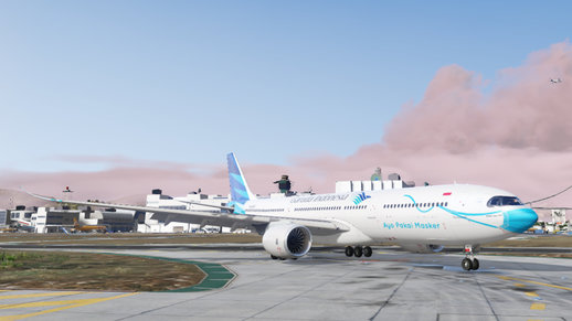 Livery PK-GHG Garuda Indonesia Ayo Pakai Masker