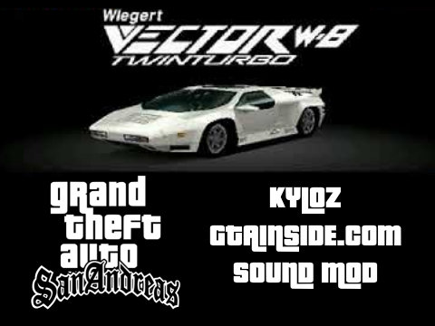 GTA SA Gran Turismo 2 Vector W8 Car Sound Mod