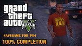 GTA V 100% Savegame PS4