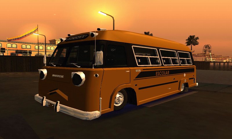 Download Dodge Bus Escolar (Hotdog) for GTA San Andreas