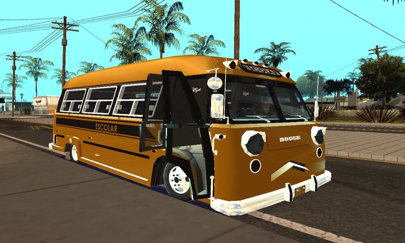 Download Dodge Bus Escolar (Hotdog) for GTA San Andreas