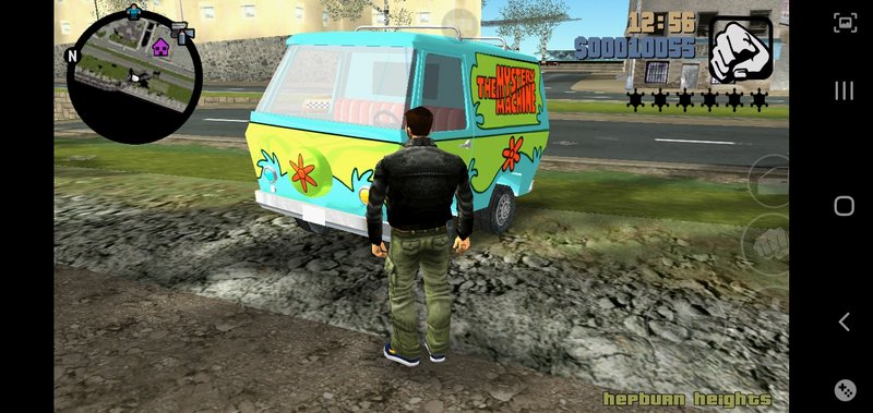 Gta 3 Scooby Doo Mystery Machine For Mobile Mod Gtainside Com