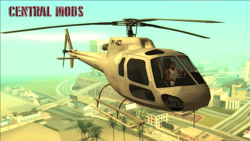 GTA San Andreas Helicóptero Esquilo Modelo H350 BA v1 Mod 