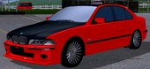 BMW E39 Red Black