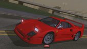 Ferrari F40 (US-Spec & EU-Spec) for mobile