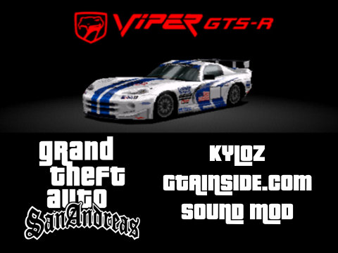 Gran Turismo 2 Dodge Viper GTS-R Car Sound Mod