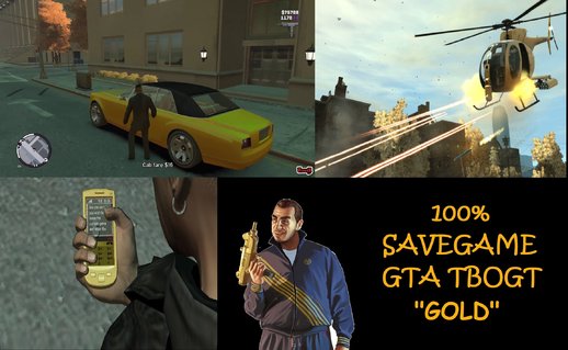 GTA IV TBOGT SAVE 100% GOLD (PC)