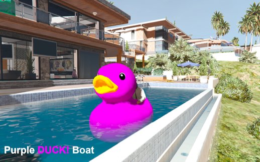 Purple DUCK! Boat