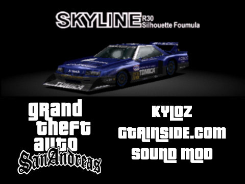 Gran Turismo 2 Nissan Skyline Silhouette Formula R30 Car Sound Mod