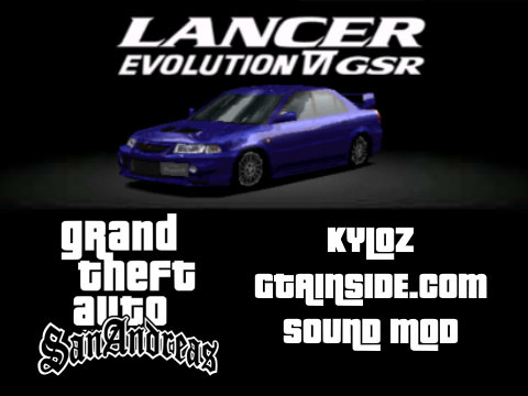 Gran Turismo 2 Mitsubishi Lancer Evolution VI GSR 1999 Car Sound Mod