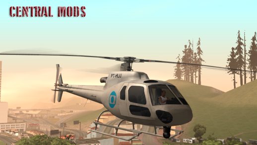 Helicóptero Esquilo Modelo H350 BA - GloboCop 