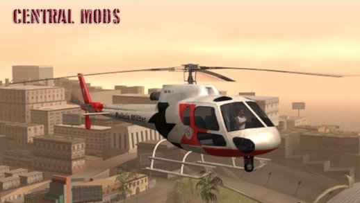 Helicóptero Esquilo Modelo H350 BA - PMESP (Pintura Antiga)