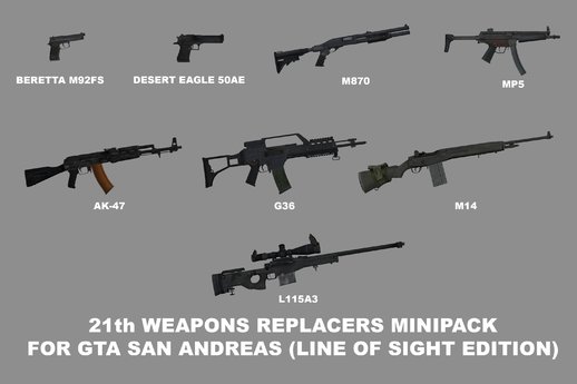 21st Weapons Replacers Minipack (Line of Sight Edition)