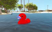 Red DUCK! Boat