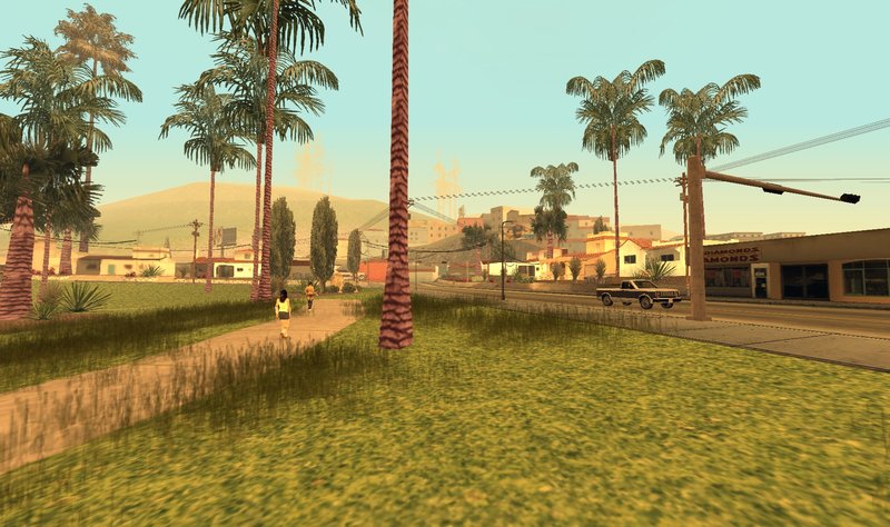 GTA San Andreas Android PS2 Grass Mod 