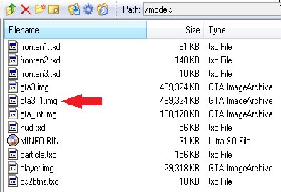 GTA San Andreas GTA3_1.img Remover (GTA SA PS2) Mod 
