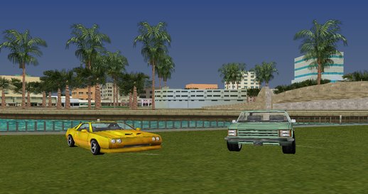 Buffalo and Huntley in Vice City Style