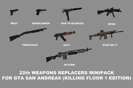 22nd Weapons Replacers Minipack (Killing Floor 1 Edition)