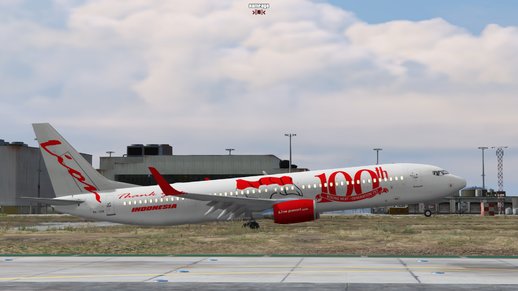 LIVERY 100th LION AIR BOEING 737 900ER