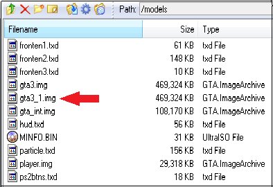 GTA3_1.img Remover  (GTA SA PS2)