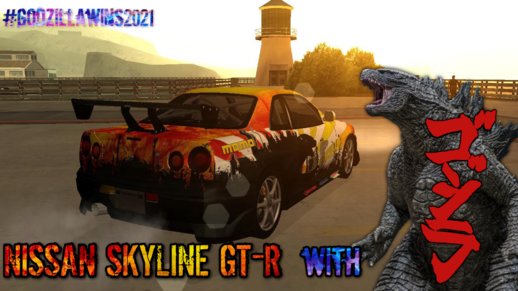 1999 Nissan Skyline GT-R with Godzilla Paintjob