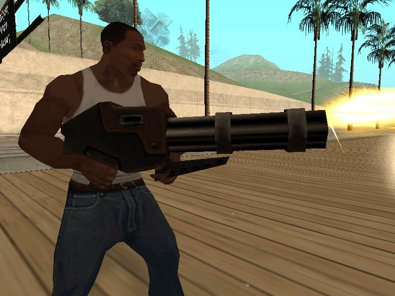 Minigun GTA San Andreas Armas