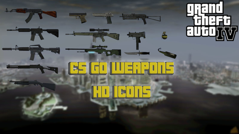 HD Weapon Icons para GTA 4