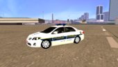 Toyota Corolla 2013 Israeli Police car + Template