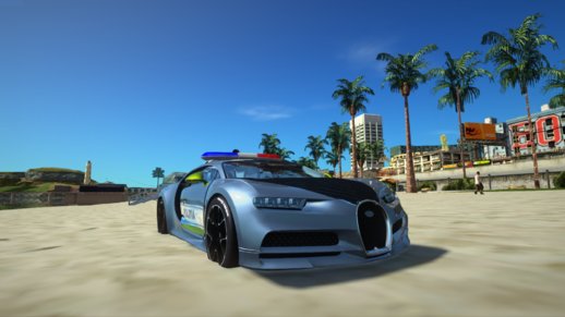 Bugatti Chiron Politia Romana 