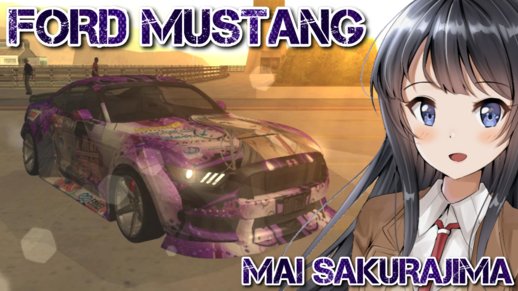 2015 Ford Mustang with Mai Sakurajima Paintjob