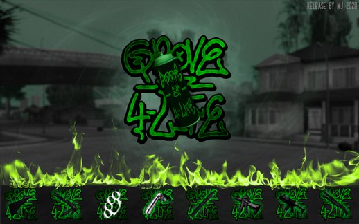 Grove Street Grafitti Weapon Iconpack by MJ