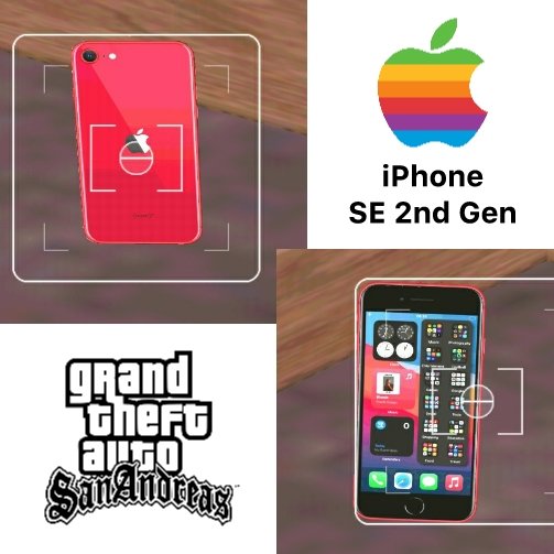 iPhone SE 2nd Generation Red Mod on GTA SA