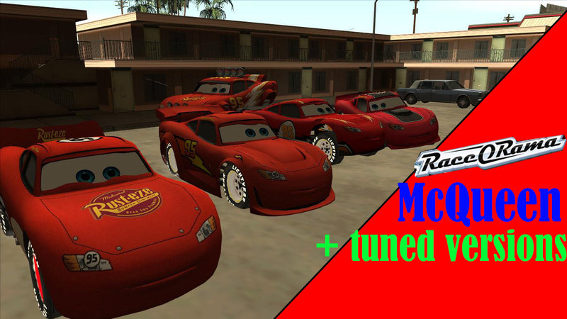 GTA San Andreas Tuned McQueens from Cars Race-o-Rama Mod 