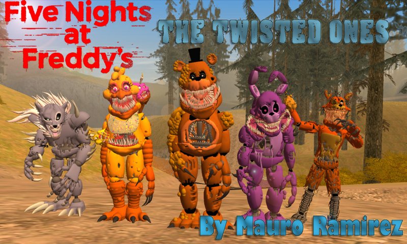 GTA San Andreas FNAF 6 Scrap Animatronics Skins Mod 