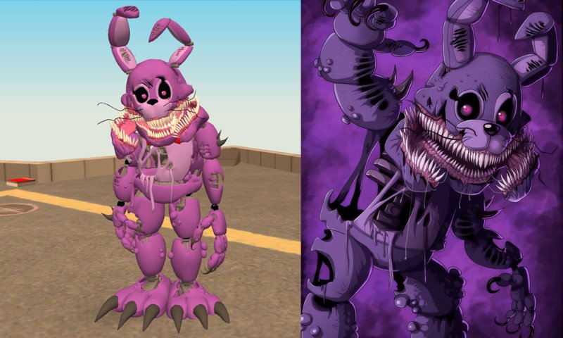 GTA San Andreas FNAF 6 Scrap Animatronics Skins Mod