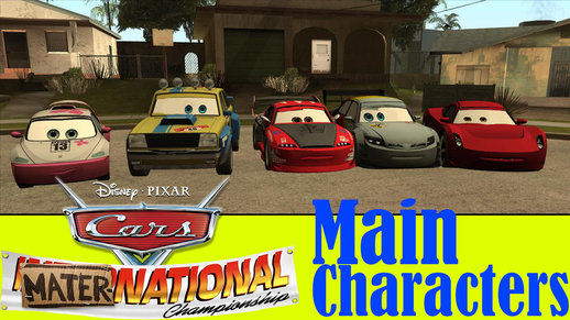 Cars Mater-national Main Characters