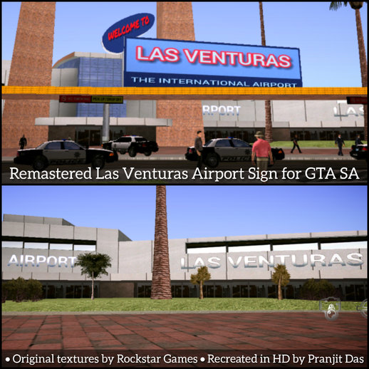 Remastered Las Venturas Airport Sign