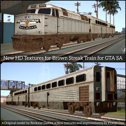 New HD Textures for Brown Streak Train