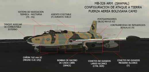 M-326 ARM (Shamal) Avion de ataque a tierra