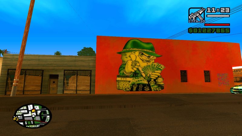 GTA San Andreas Gangster Spongebob Graffiti Mod 