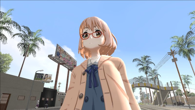 Steam Workshop::Kyoukai no Kanata, Beyond the Boundary, Mirai Kuriyama