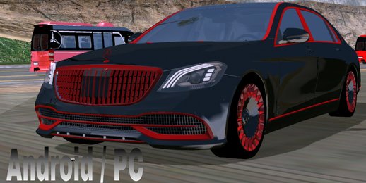 Mercedes Benz S-class Black-Red Tuning