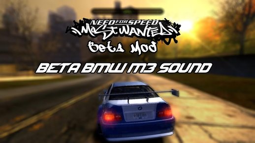Bmw M3 GTR Beta Sound