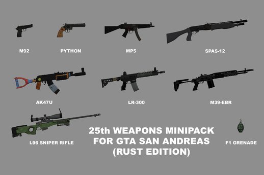 25th Weapons Replacers Minipack (RUST Edition)