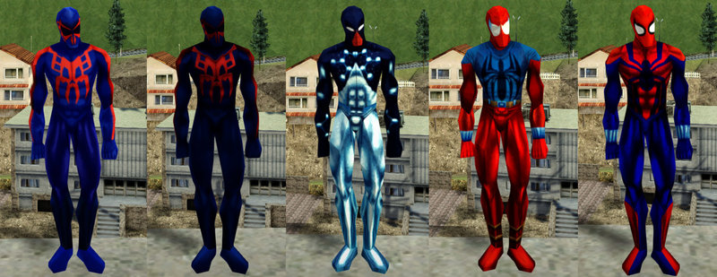 Neversoft Spider-Man (2000 Spider-Man) skins