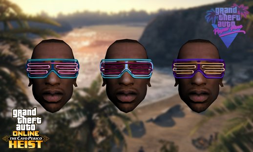 Glasses pack for CJ [GTA:O The Cayo Perico Heist]