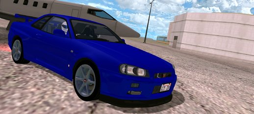 Nissan Skyline GTR R34 V-Spec II Nur (SA lights) for mobile