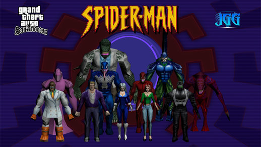 Spider-Man 2000 PS1 Characters Skin Pack